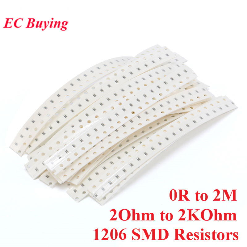 Diy Electronics Components Kit - 800pcs 1206 SMD Resistors Kit Assorted