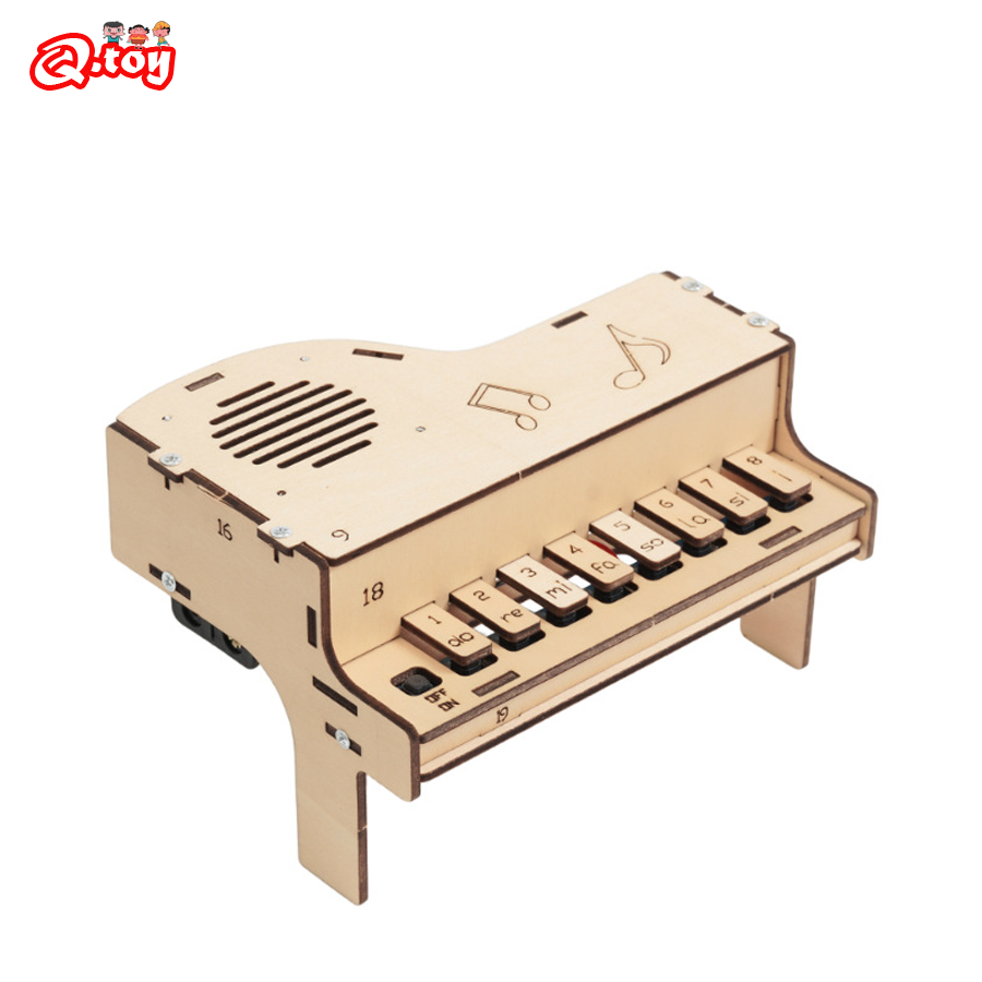 Diy Electronics Kids - DIY Wooden Electronic Piano Model Teenager