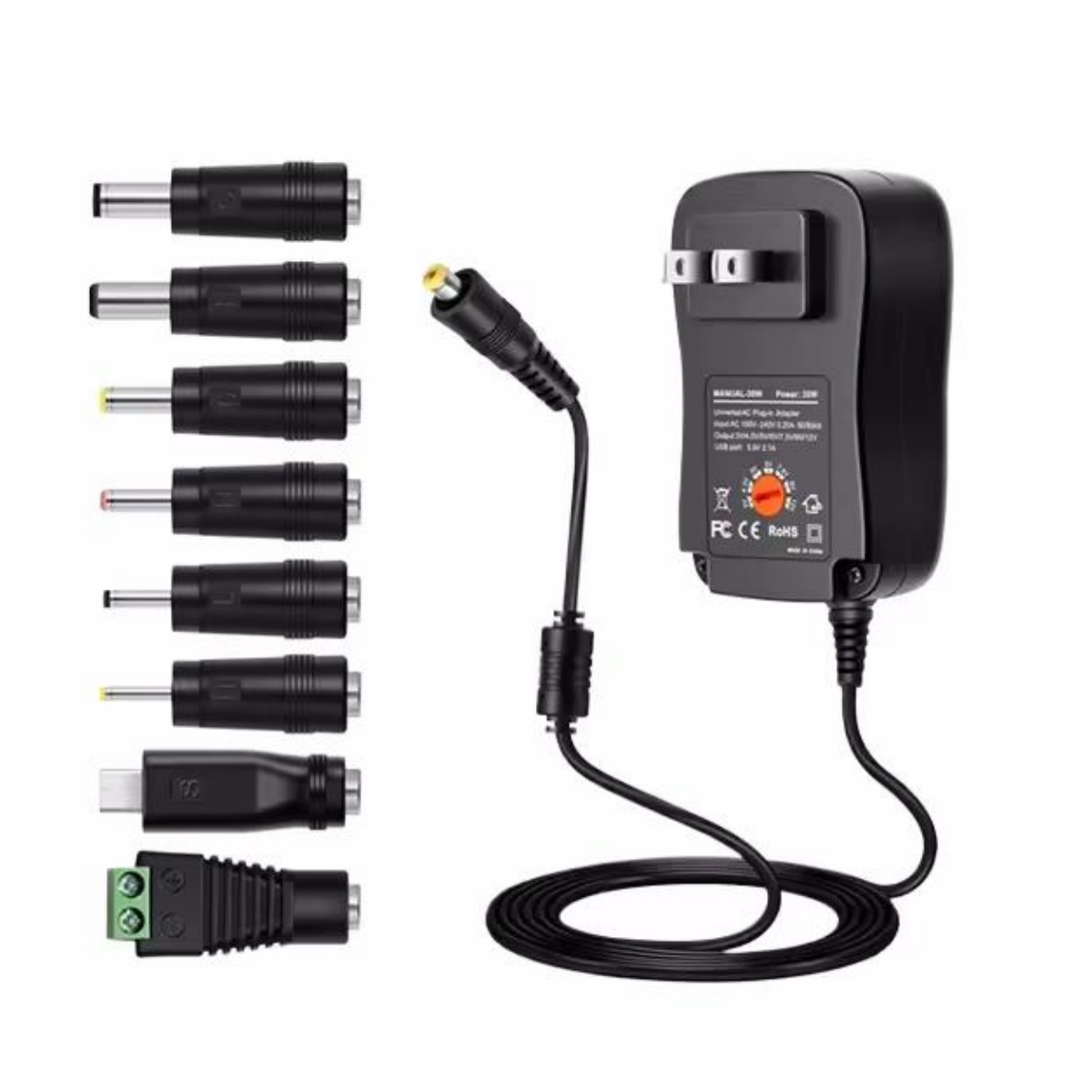 Dc Power Supply Variable - 30W Universal Power Adapter Adjustable Voltage