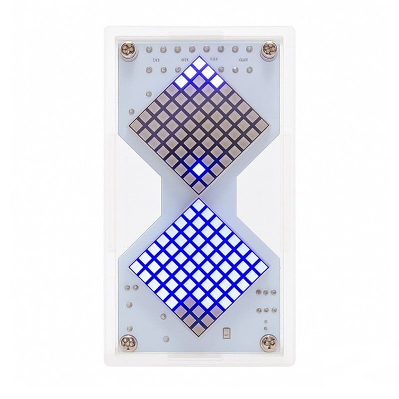 Diy Electronics Components Kit - FULL-LED Dot Matrix Electronic Hourglass DIY