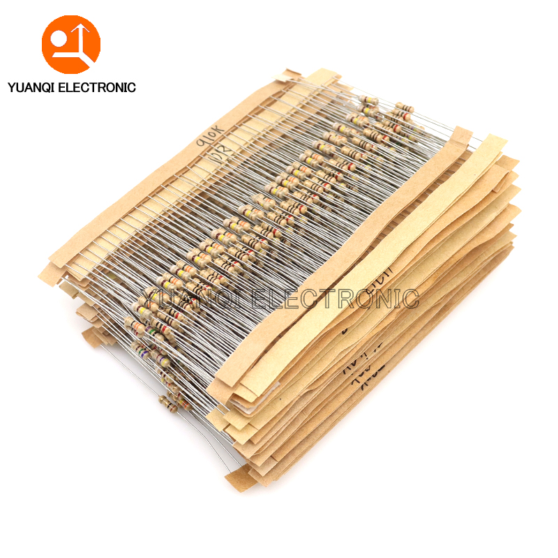 Resistor Kit 1 4W - 860pcs 1/4W Carbon Film Resistor Kit