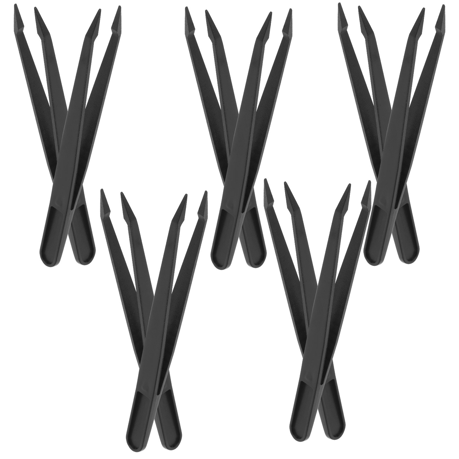 Diy Electronics Art - 10Pcs Plastic Precision Tweezers Pointed Tips