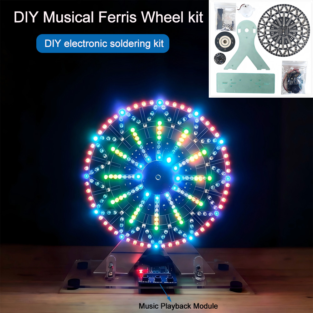 Diy Electronics Button - Diy electronic kits LED-Lit Musical Ferris