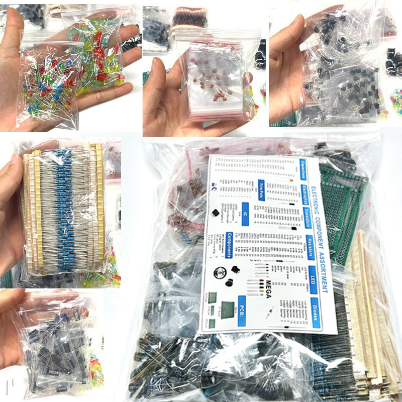 Diy Electronics Components Kit - 1818PCS DIY Electronics Components Kit Assortment