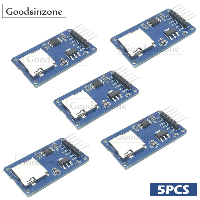 5-Pack Micro SD Card Reader Mo - Sd Card Module Spi ulasan dan harga
