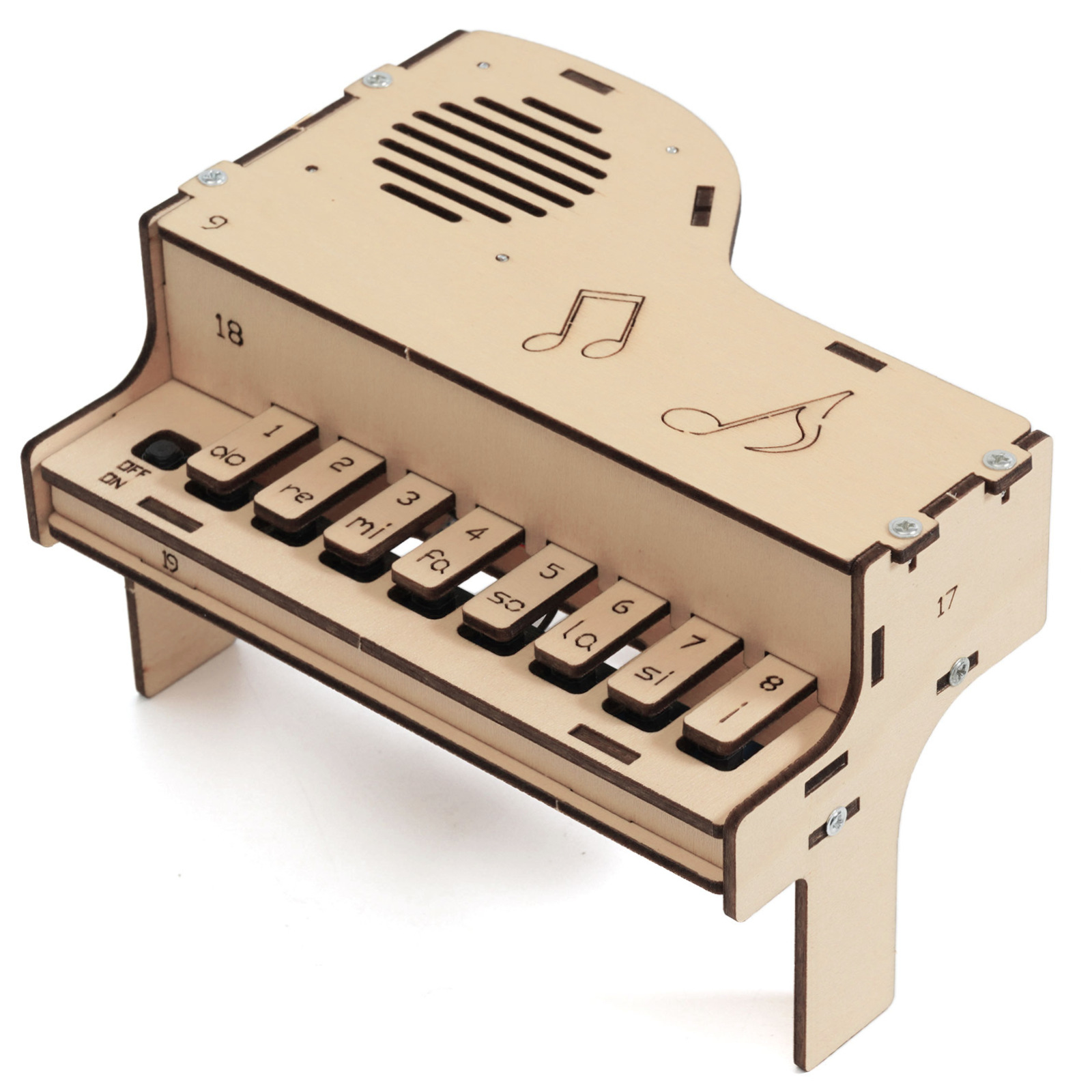 DIY Wooden Electronic Piano Mo - Diy Electronics Kids ulasan dan harga