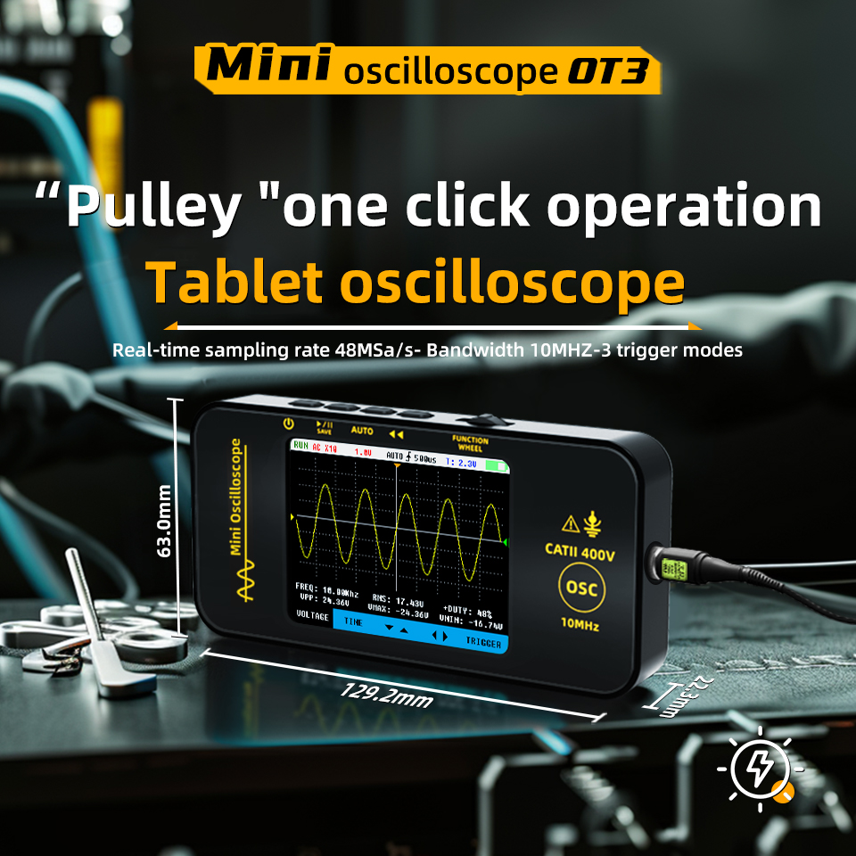 BSIDE OT3 Handheld Oscilloscop - Oscilloscope Dso Mini ulasan dan harga