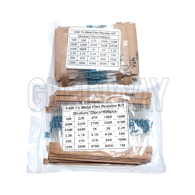 30values Pack Assorted Kit 1/4 - Resistor Kit 1 4W ulasan dan harga