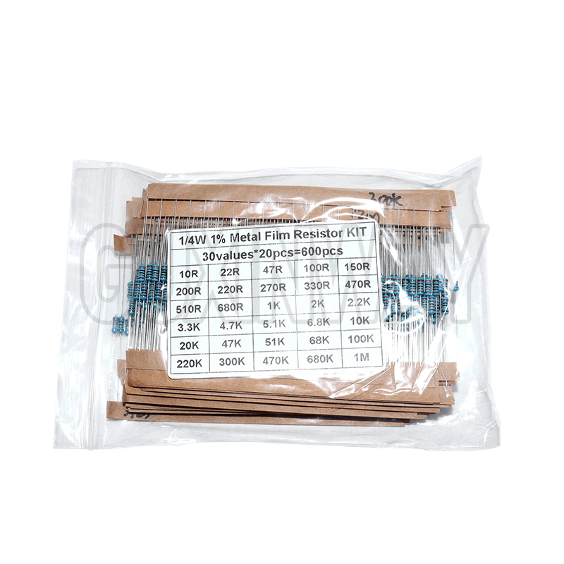 30values Pack Assorted Kit 1/4 - Resistor Kit 1 4W ulasan dan harga