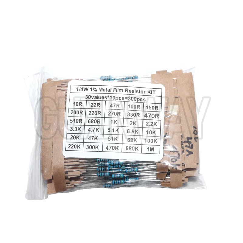 30values Pack Assorted Kit 1/4 - Resistor Kit 1 4W ulasan dan harga