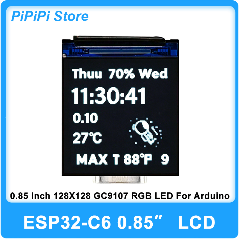 ESP32 C6 0.85 Inch 128X128 IPS - Sd Card Module Spi ulasan dan harga