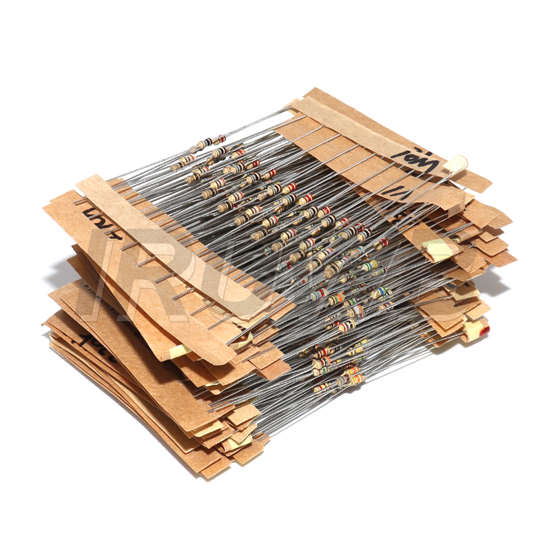 640pcs 64 Values 1R - 10MR 0.1 - Resistor Kit 1 4W ulasan dan harga