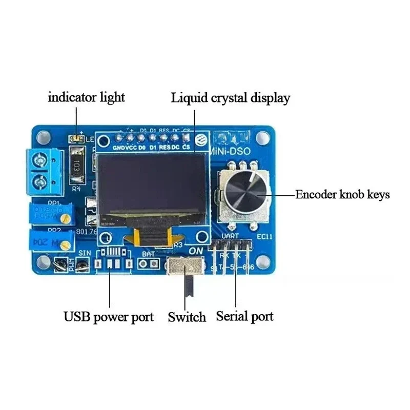 STC8K8A Microcontroller Kit DI - Oscilloscope Dso Mini ulasan dan harga