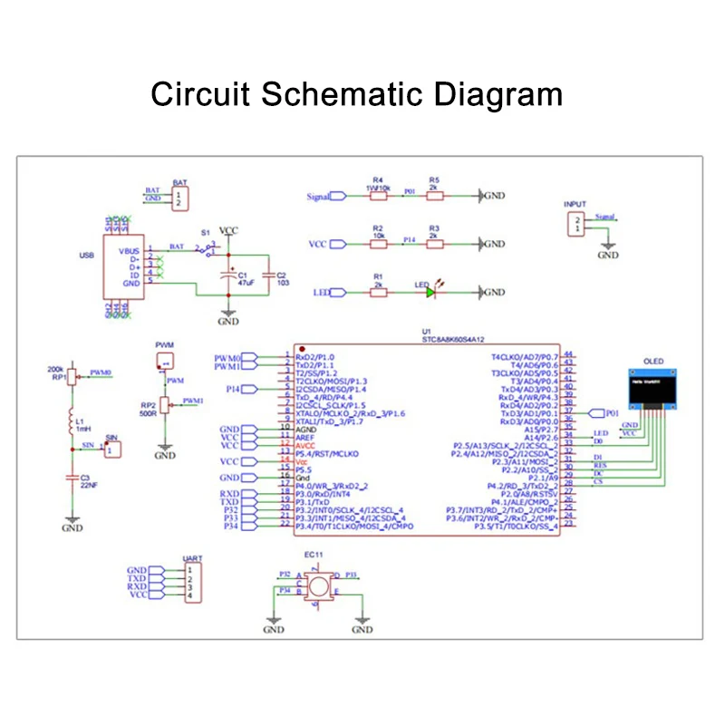 STC8K8A Microcontroller Kit DI - Oscilloscope Dso Mini ulasan dan harga