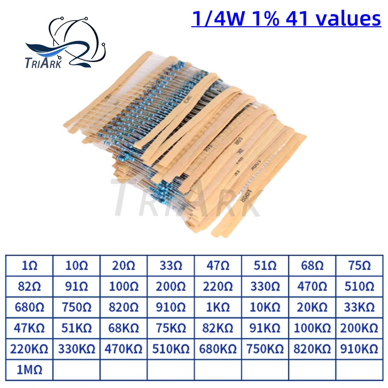 300/600/set 30 Kinds 1/4W 1% R - Resistor Kit 1 4W ulasan dan harga