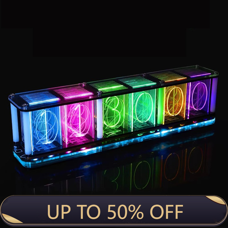 Glow Tube Clock Kit DIY Electr - Diy Electronics Desk ulasan dan harga