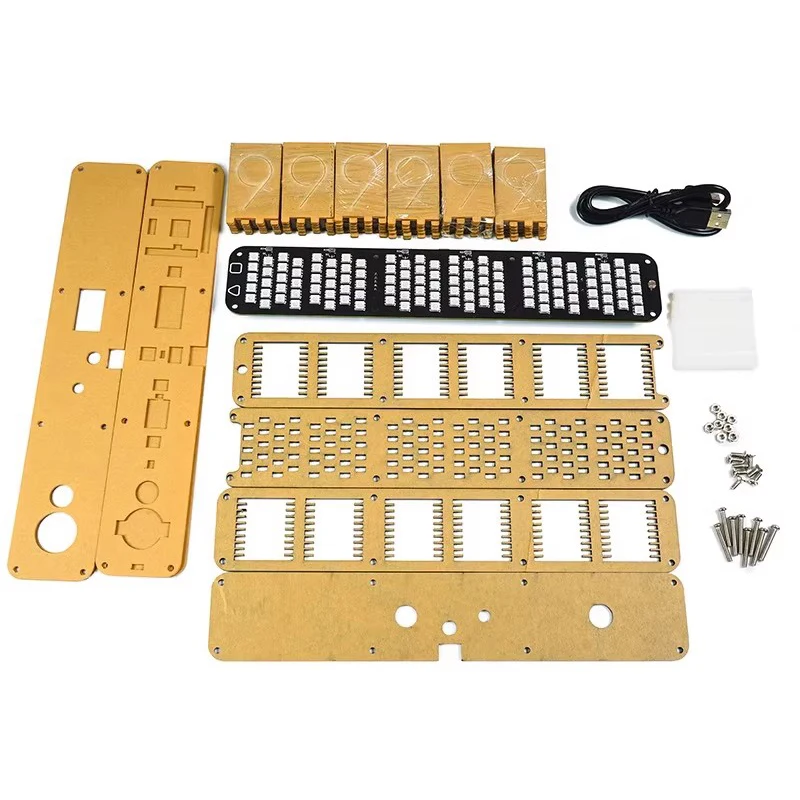 Glow Tube Clock Kit DIY Electr - Diy Electronics Desk ulasan dan harga