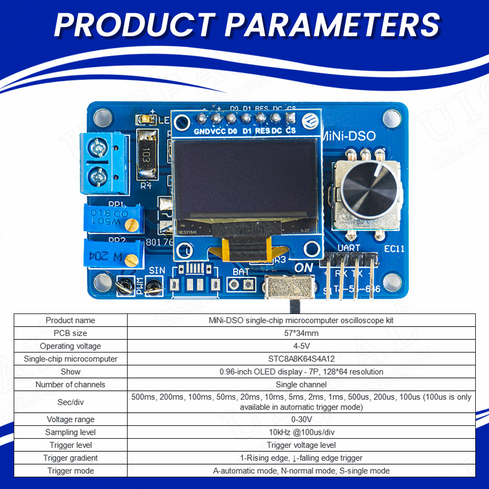DIY Mini Digital Oscilloscope  - Oscilloscope Dso Mini ulasan dan harga