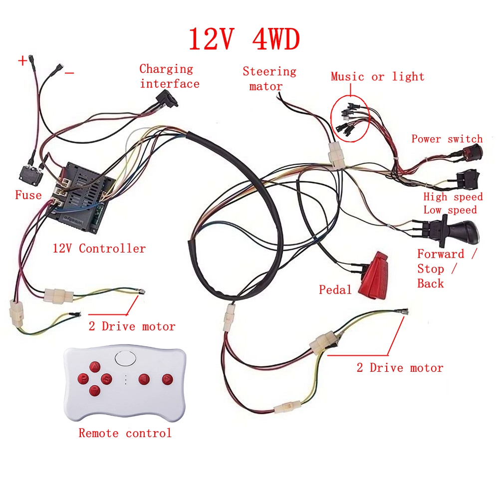 Child electric car DIY modifie - Diy Electronics Button ulasan dan harga