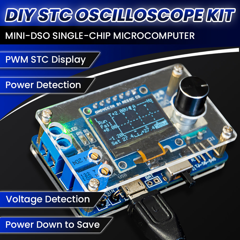 DIY Mini Digital Oscilloscope  - Oscilloscope Dso Mini ulasan dan harga