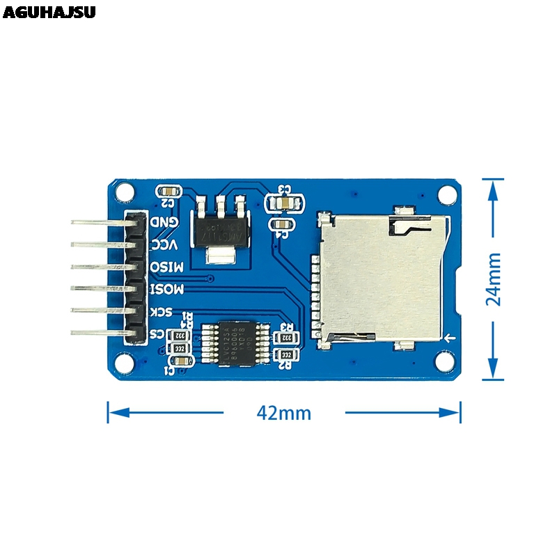 1pcs/lot Micro SD card mini TF - Sd Card Module Spi ulasan dan harga