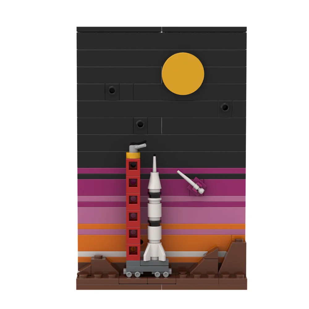 MOC Space Story Postcard Model - Diy Electronics Art ulasan dan harga
