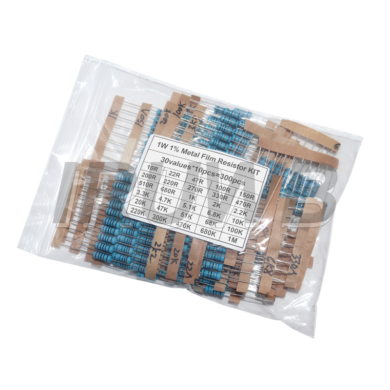 300PCS 1/4W 1/2W 1W Resistance - Resistor Kit 1 4W ulasan dan harga