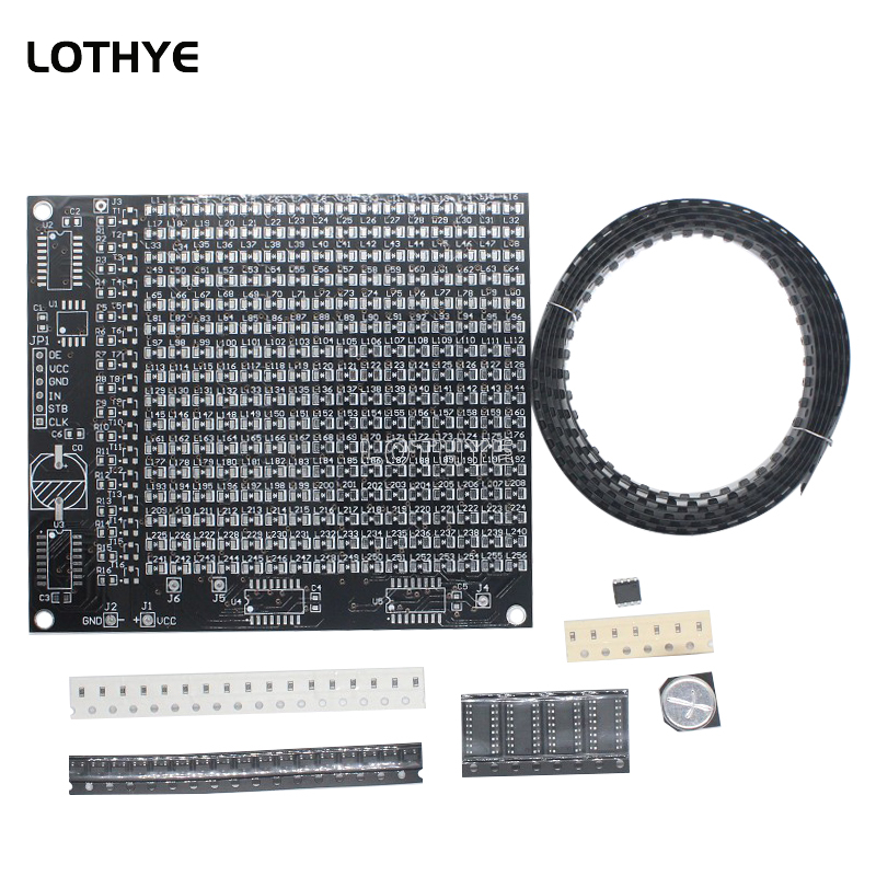 DIY Electronic Kit 256 LED Dot - Diy Electronics Components Kit ulasan dan harga