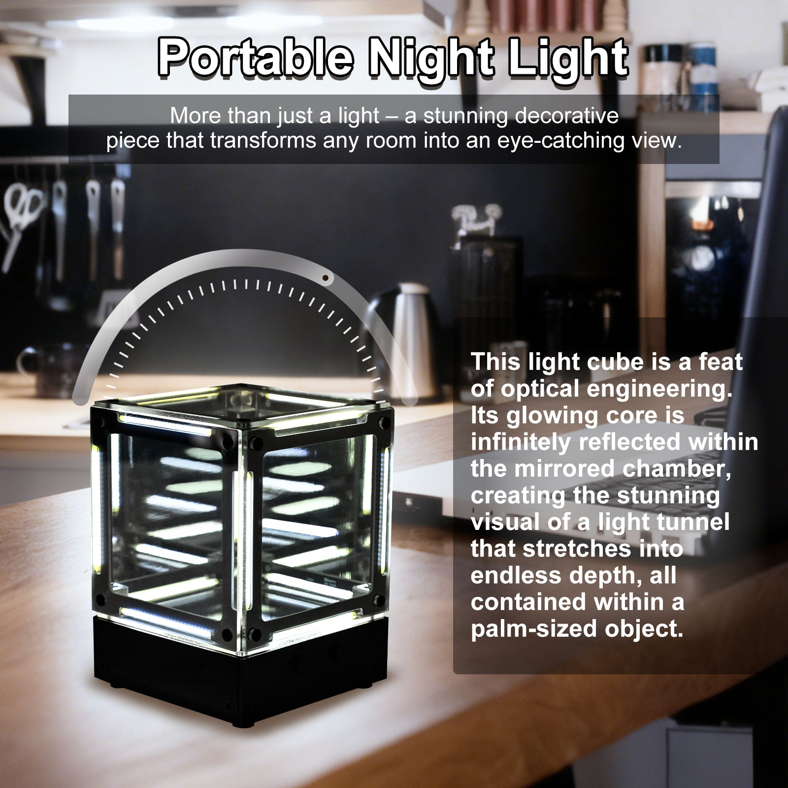 DIY LED Filament Cube Light So - Diy Electronics Desk ulasan dan harga