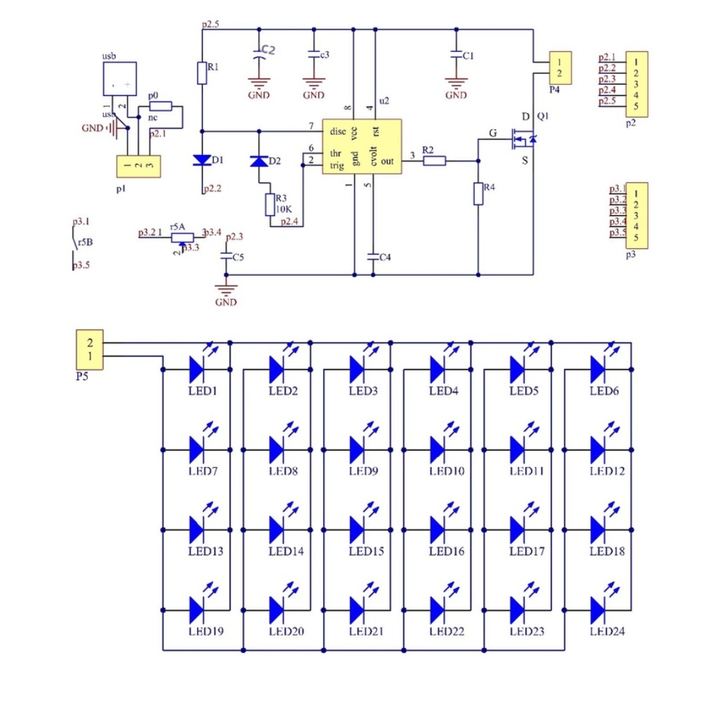 NE555 For PWM LED Desk Lamp DI - Diy Electronics Desk ulasan dan harga