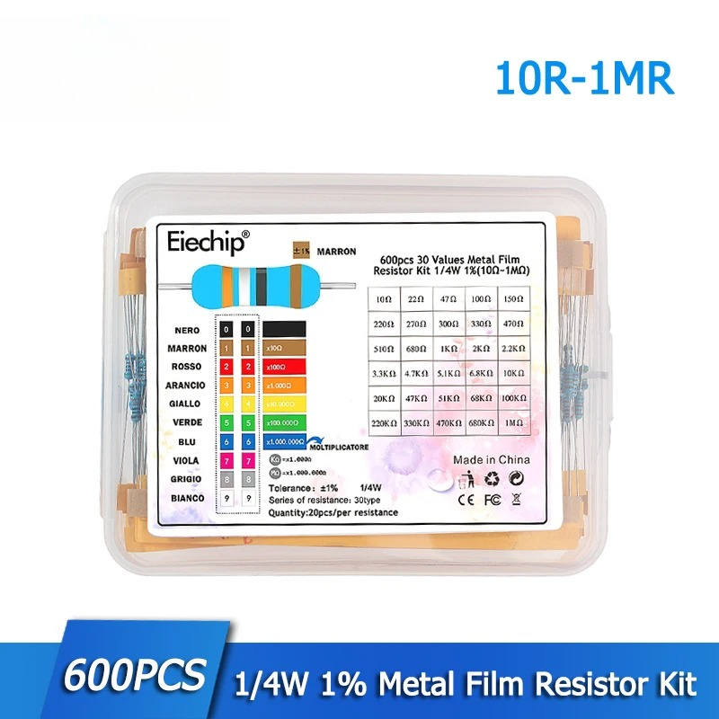 300/600PCS 1/4W Kit de resiste - Resistor Kit 1 4W ulasan dan harga