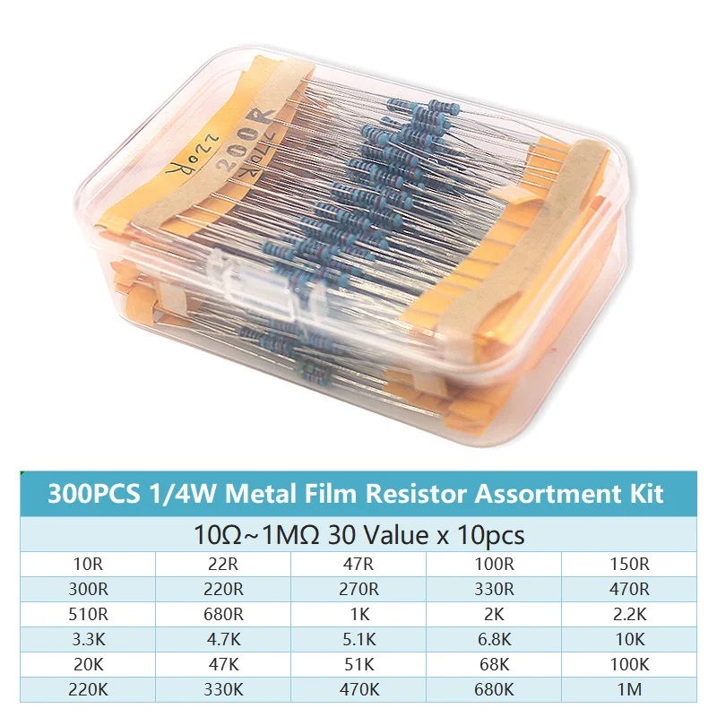 300/600PCS 1/4W Kit de resiste - Resistor Kit 1 4W ulasan dan harga
