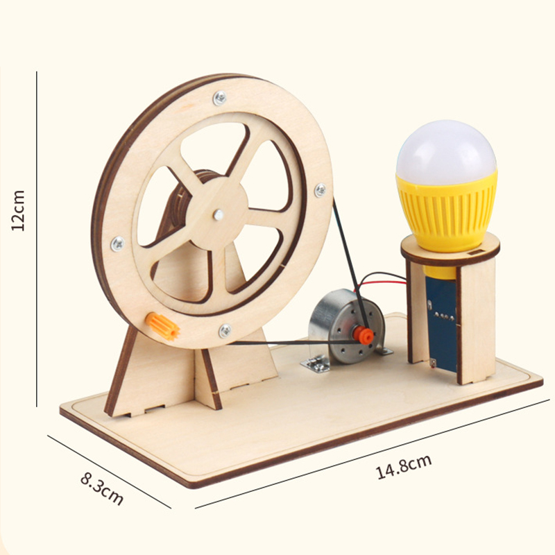 Wooden Hand Generator Kids Sci - Diy Electronics Kids ulasan dan harga
