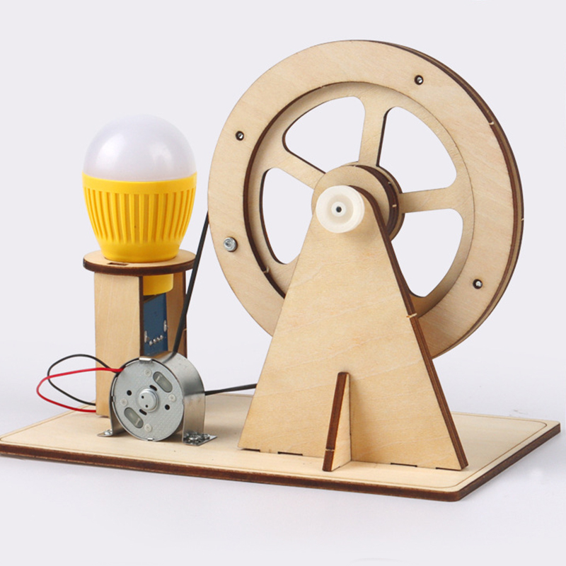 Wooden Hand Generator Kids Sci - Diy Electronics Kids ulasan dan harga