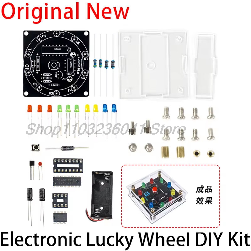 DIY LED Light Lucky Wheel Elec - Diy Electronics Game ulasan dan harga