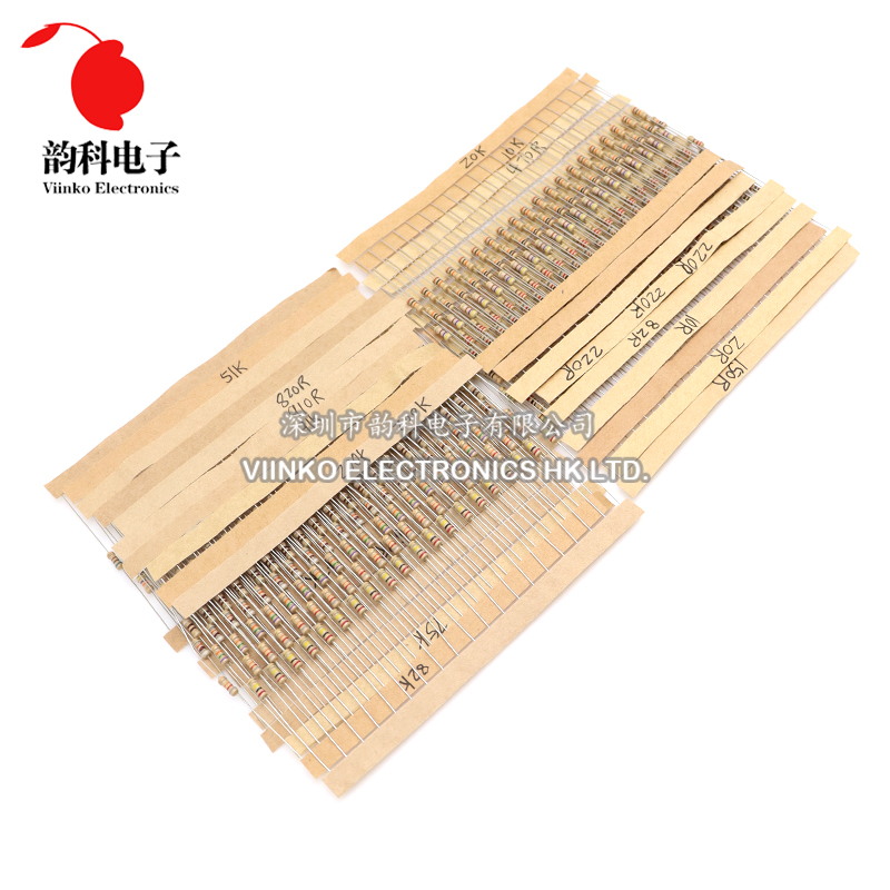 860pcs 1/4W Carbon Film Resist - Resistor Kit 1 4W ulasan dan harga