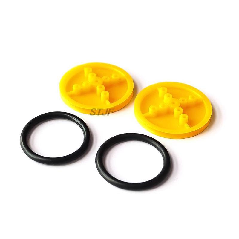 10pcs 410 rubber wheels robot  - Diy Electronics Kids ulasan dan harga