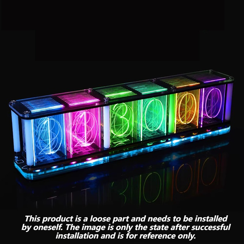 Glow Tube Clock Kit DIY Electr - Diy Electronics Desk ulasan dan harga