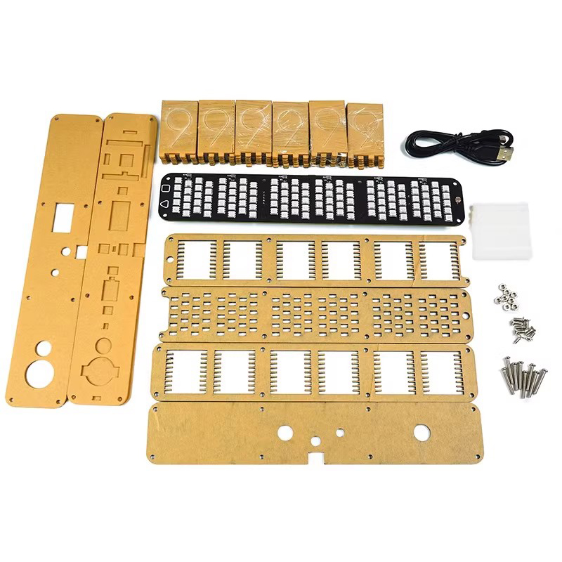 Glow Tube Clock Kit DIY Electr - Diy Electronics Desk ulasan dan harga
