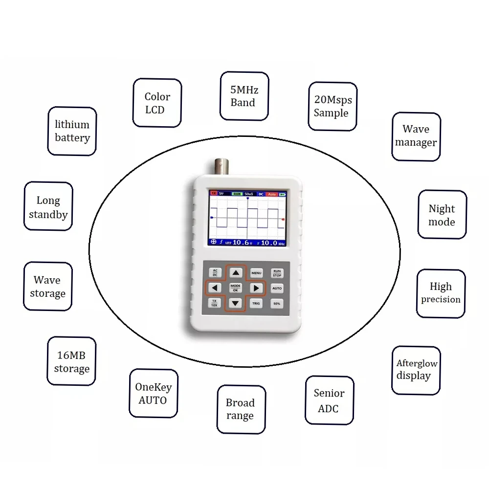 USB Handheld Mini Portable 5M  - Oscilloscope Dso Mini ulasan dan harga