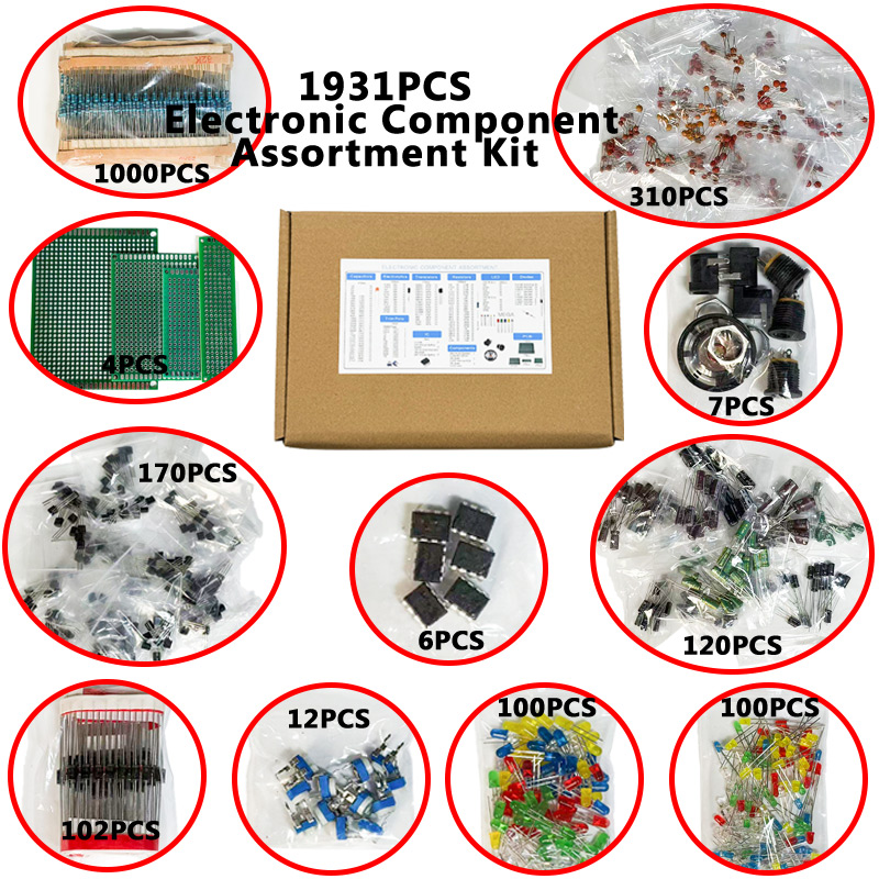 1900PCS Electronic Component K - Diy Electronics Components Kit ulasan dan harga