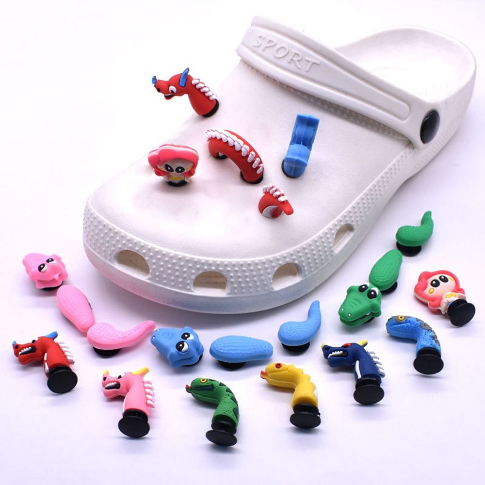 3D Shoes Buckle Clip DIY Decor - Crocodile Clip Set ulasan dan harga