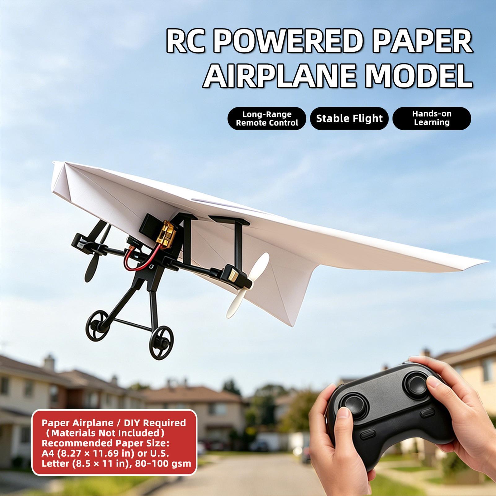 Remote Control Paper Airplane  - Diy Electronics Kids ulasan dan harga