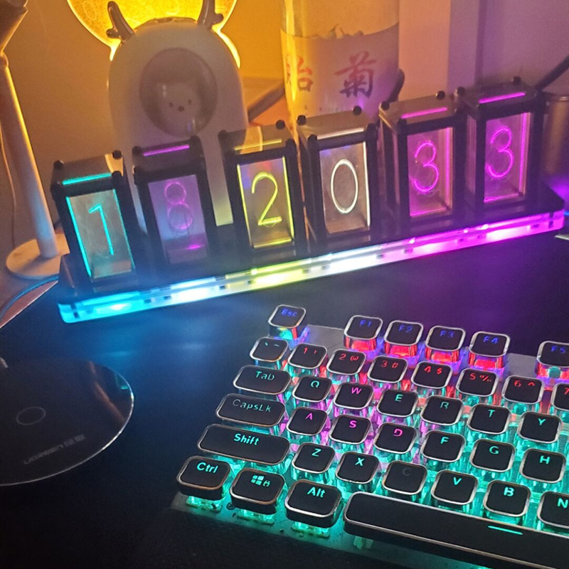 Led Table Clock Digital Silent - Diy Electronics Desk ulasan dan harga