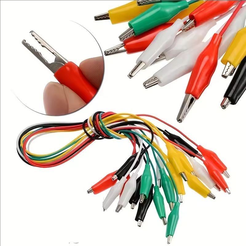 1Set / 10PCS Alligator Clips E - Crocodile Clip Set ulasan dan harga