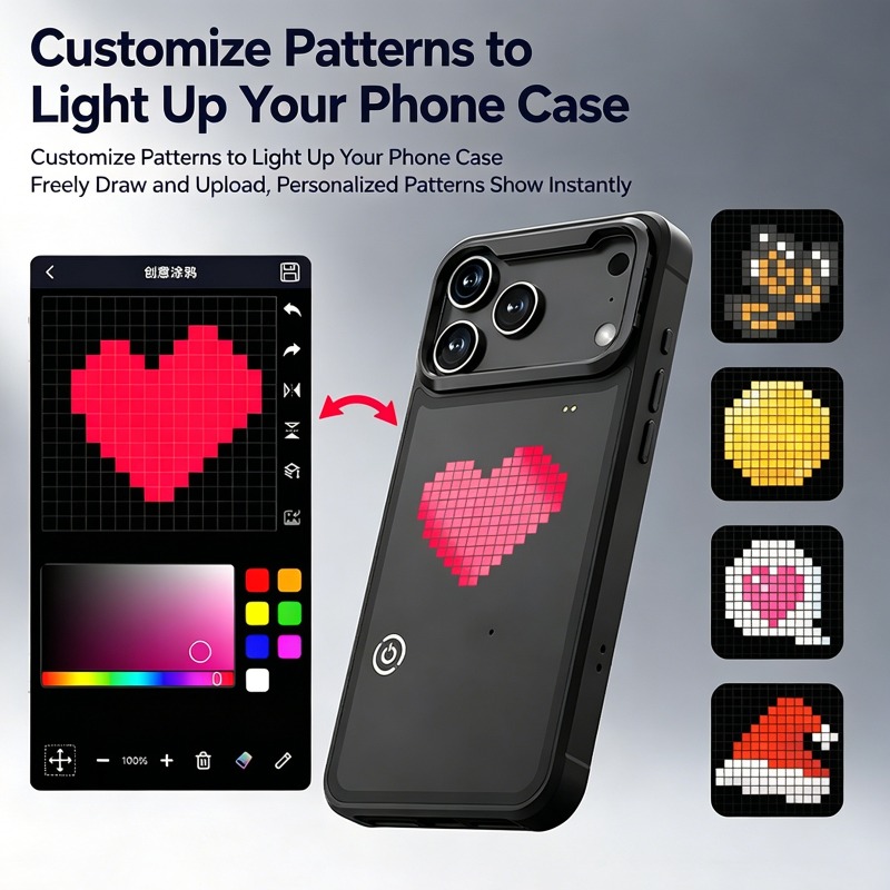 DIY LED Pixel Phone Case Anima - Diy Electronics Tpu ulasan dan harga