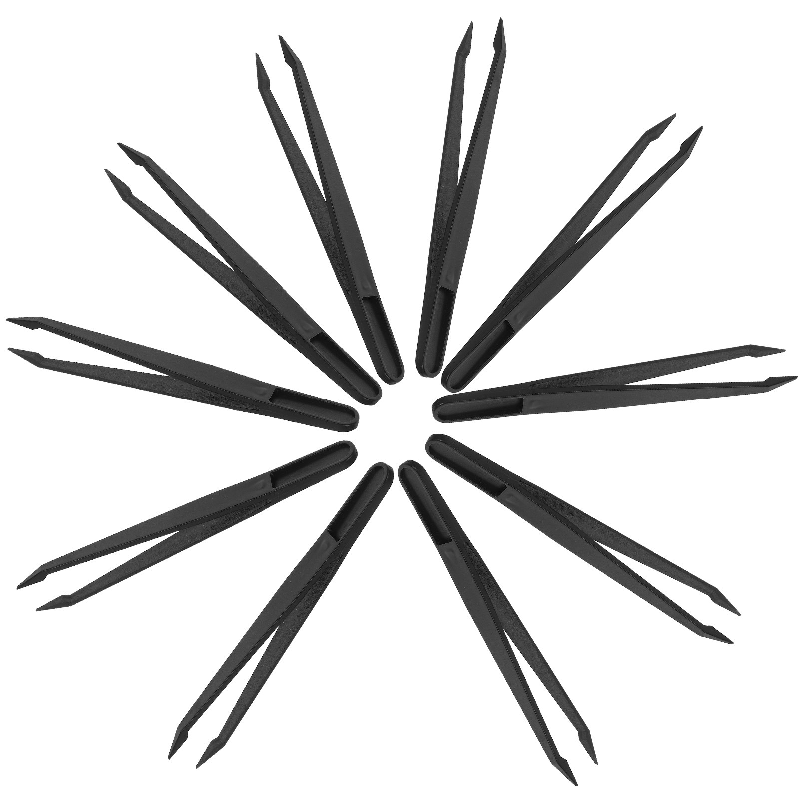 10Pcs Plastic Tweezers Precisi - Diy Electronics Art ulasan dan harga