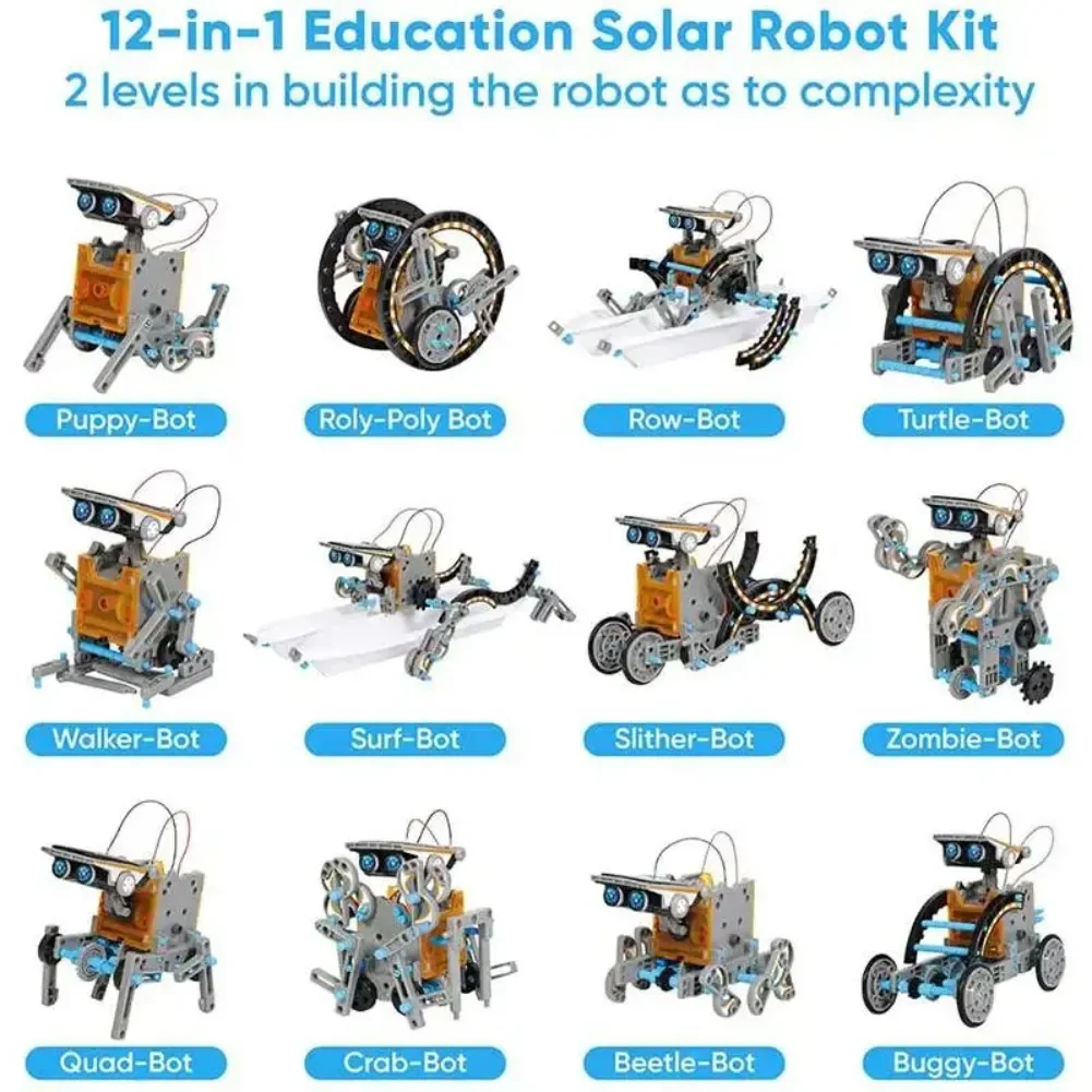 13 in 1 Solar Powered Robot Sc - Diy Electronics Components Kit ulasan dan harga