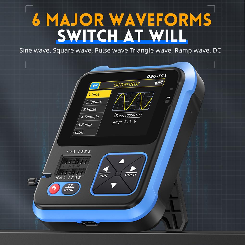 FNIRSI DSO-TC3 3in1 Mini Handh - Oscilloscope Dso Mini ulasan dan harga