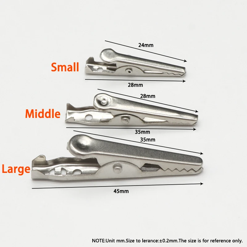 28 35 45mm Metal Alligator Cli - Crocodile Clip Set ulasan dan harga